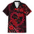 Polynesian Turtle Valentine Family Matching Summer Maxi Dress and Hawaiian Shirt You And Me Red Hibiscus Heart LT01 Dad's Shirt - Short Sleeve Red - Polynesian Pride