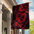 Polynesian Turtle Valentine Garden Flag You And Me Red Hibiscus Heart LT01 House Flag Red - Polynesian Pride