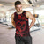 Polynesian Turtle Valentine Men Tank Top You And Me Red Hibiscus Heart LT01 Red - Polynesian Pride