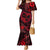 Polynesian Turtle Valentine Mermaid Dress You And Me Red Hibiscus Heart LT01 Women Red - Polynesian Pride