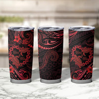 Polynesian Turtle Valentine Tumbler Cup You And Me Red Hibiscus Heart LT01 - Polynesian Pride