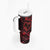 Polynesian Turtle Valentine Tumbler With Handle You And Me Red Hibiscus Heart