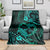 Polynesian Turtle Valentine Blanket You And Me Turquoise Hibiscus Heart LT01 - Polynesian Pride