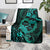 Polynesian Turtle Valentine Blanket You And Me Turquoise Hibiscus Heart LT01 - Polynesian Pride