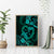 Polynesian Turtle Valentine Canvas Wall Art You And Me Turquoise Hibiscus Heart LT01 - Polynesian Pride