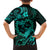 Polynesian Turtle Valentine Family Matching Puletasi and Hawaiian Shirt You And Me Turquoise Hibiscus Heart LT01 - Polynesian Pride