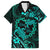 Polynesian Turtle Valentine Family Matching Short Sleeve Bodycon Dress and Hawaiian Shirt You And Me Turquoise Hibiscus Heart LT01 Dad's Shirt - Short Sleeve Turquoise - Polynesian Pride