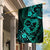 Polynesian Turtle Valentine Garden Flag You And Me Turquoise Hibiscus Heart LT01 House Flag Turquoise - Polynesian Pride