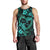 Polynesian Turtle Valentine Men Tank Top You And Me Turquoise Hibiscus Heart LT01 - Polynesian Pride