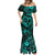 Polynesian Turtle Valentine Mermaid Dress You And Me Turquoise Hibiscus Heart LT01 - Polynesian Pride