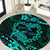 Polynesian Turtle Valentine Round Carpet You And Me Turquoise Hibiscus Heart LT01 Turquoise - Polynesian Pride