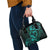 Polynesian Turtle Valentine Shoulder Handbag You And Me Turquoise Hibiscus Heart LT01 - Polynesian Pride