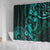 Polynesian Turtle Valentine Shower Curtain You And Me Turquoise Hibiscus Heart LT01 - Polynesian Pride