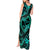 Polynesian Turtle Valentine Tank Maxi Dress You And Me Turquoise Hibiscus Heart LT01 - Polynesian Pride