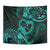 Polynesian Turtle Valentine Tapestry You And Me Turquoise Hibiscus Heart LT01 - Polynesian Pride