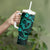 Polynesian Turtle Valentine Tumbler With Handle You And Me Turquoise Hibiscus Heart