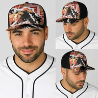 Hawaii Japanese Culture Black Baseball Net Cap Spring Cranes Aloha Pattern LT01 - Polynesian Pride