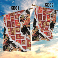 Hawaii Japanese Culture Black Garden Flag Spring Cranes Aloha Pattern LT01 - Polynesian Pride