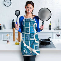 Hawaii Japanese Culture Blue Apron Spring Cranes Aloha Pattern LT01 - Polynesian Pride