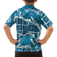 Hawaii Japanese Culture Blue Hawaiian Shirt Spring Cranes Aloha Pattern LT01 - Polynesian Pride