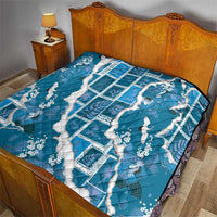 Hawaii Japanese Culture Blue Quilt Spring Cranes Aloha Pattern LT01 - Polynesian Pride