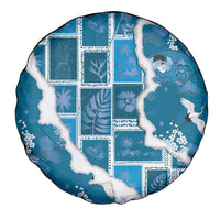 Hawaii Japanese Culture Blue Spare Tire Cover Spring Cranes Aloha Pattern LT01 - Polynesian Pride