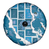 Hawaii Japanese Culture Blue Spare Tire Cover Spring Cranes Aloha Pattern LT01 - Polynesian Pride