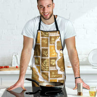 Hawaii Japanese Culture Gold Apron Spring Cranes Aloha Pattern LT01 - Polynesian Pride