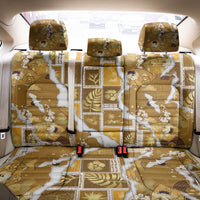Hawaii Japanese Culture Gold Back Car Seat Cover Spring Cranes Aloha Pattern LT01 - Polynesian Pride