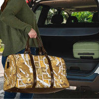 Hawaii Japanese Culture Gold Travel Bag Spring Cranes Aloha Pattern LT01 - Polynesian Pride