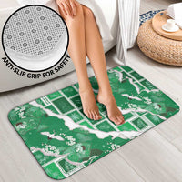 Hawaii Japanese Culture Green Bathroom Set Spring Cranes Aloha Pattern LT01 - Polynesian Pride
