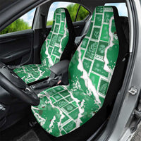 Hawaii Japanese Culture Green Car Seat Cover Spring Cranes Aloha Pattern LT01 - Polynesian Pride