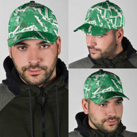 Hawaii Japanese Culture Green Classic Cap Spring Cranes Aloha Pattern LT01 - Polynesian Pride