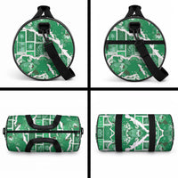 Hawaii Japanese Culture Green Duffle Bag Spring Cranes Aloha Pattern LT01 - Polynesian Pride