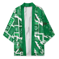 Hawaii Japanese Culture Green Kimono Spring Cranes Aloha Pattern LT01 Unisex Green - Polynesian Pride