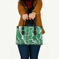Hawaii Japanese Culture Green Leather Bag Spring Cranes Aloha Pattern LT01 - Polynesian Pride