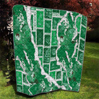 Hawaii Japanese Culture Green Quilt Spring Cranes Aloha Pattern LT01 - Polynesian Pride