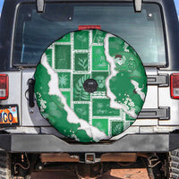 Hawaii Japanese Culture Green Spare Tire Cover Spring Cranes Aloha Pattern LT01 Green - Polynesian Pride