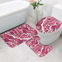 Hawaii Japanese Culture Pink Bathroom Set Spring Cranes Aloha Pattern LT01 - Polynesian Pride
