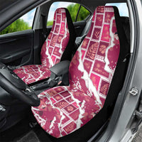 Hawaii Japanese Culture Pink Car Seat Cover Spring Cranes Aloha Pattern LT01 - Polynesian Pride