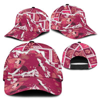Hawaii Japanese Culture Pink Classic Cap Spring Cranes Aloha Pattern LT01 - Polynesian Pride