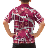 Hawaii Japanese Culture Pink Family Matching Summer Maxi Dress and Hawaiian Shirt Spring Cranes Aloha Pattern