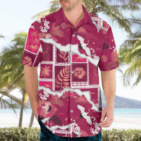 Hawaii Japanese Culture Pink Hawaiian Shirt Spring Cranes Aloha Pattern LT01 - Polynesian Pride