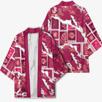 Hawaii Japanese Culture Pink Kimono Spring Cranes Aloha Pattern LT01 - Polynesian Pride