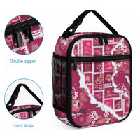 Hawaii Japanese Culture Pink Lunch Bag Spring Cranes Aloha Pattern LT01 - Polynesian Pride