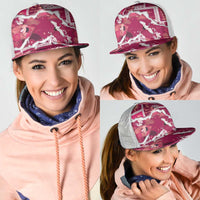 Hawaii Japanese Culture Pink Mesh Trucker Cap Spring Cranes Aloha Pattern LT01 - Polynesian Pride