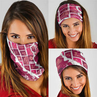 Hawaii Japanese Culture Pink Neck Gaiter Spring Cranes Aloha Pattern LT01 - Polynesian Pride