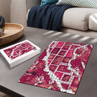 Hawaii Japanese Culture Pink Puzzle Spring Cranes Aloha Pattern LT01 - Polynesian Pride