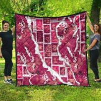 Hawaii Japanese Culture Pink Quilt Spring Cranes Aloha Pattern LT01 - Polynesian Pride