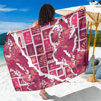 Hawaii Japanese Culture Pink Sarong Spring Cranes Aloha Pattern LT01 One Size 44 x 66 inches Pink - Polynesian Pride
